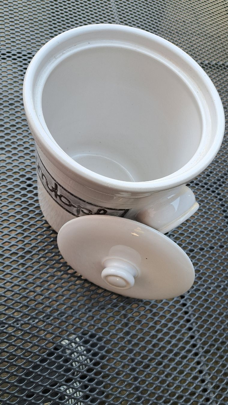 Pentole: Keramik Rumtopf mit Deckel weiss super Zustand – Nuovo (secondo la descrizione) da Lotzwil venduto da Smart12 1