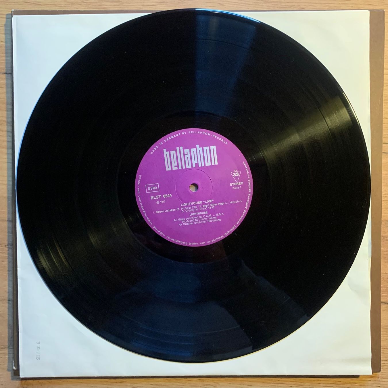 Schallplatten: LIGHTHOUSE - LIVE!...OG GER 1973...EX/EX – Gebraucht aus Gals von Diskopatshop 3