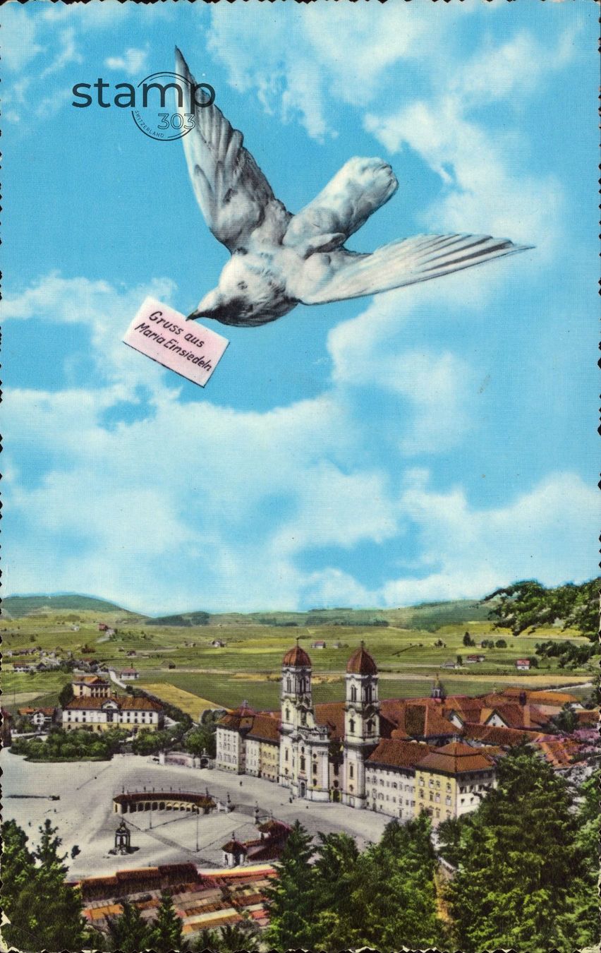 Cartoline postali: 1969 AK Einsiedeln – Usato da Eggersriet venduto da stamp303