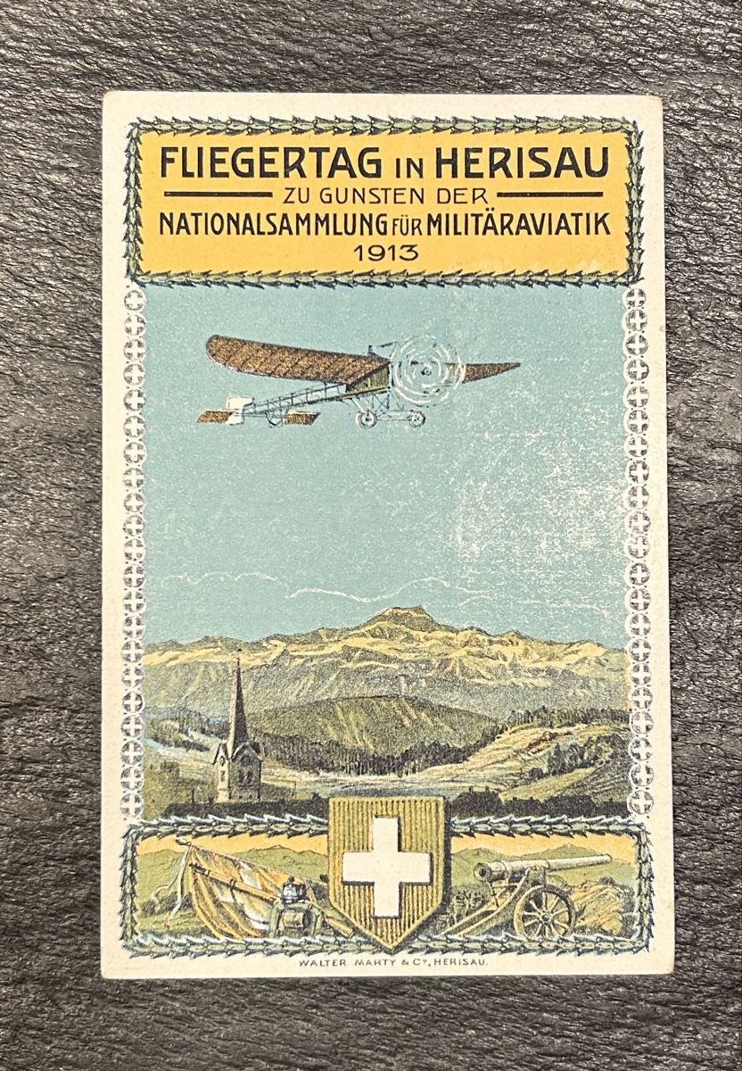 Cartoline postali: 1913 Fliegertag in Herisau – Usato da Vétroz venduto da Laly63