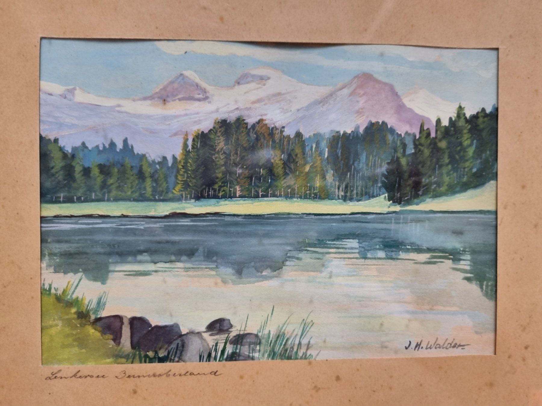 Gemälde: Lenkersee Berner Oberland Aquarell – Gebraucht aus Schaffhausen von Leveron13 2