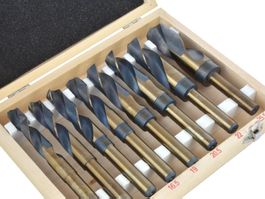 Fabrikneu 8 Tlg HSS Bohrer Set 14-25.5mm in Holzbox