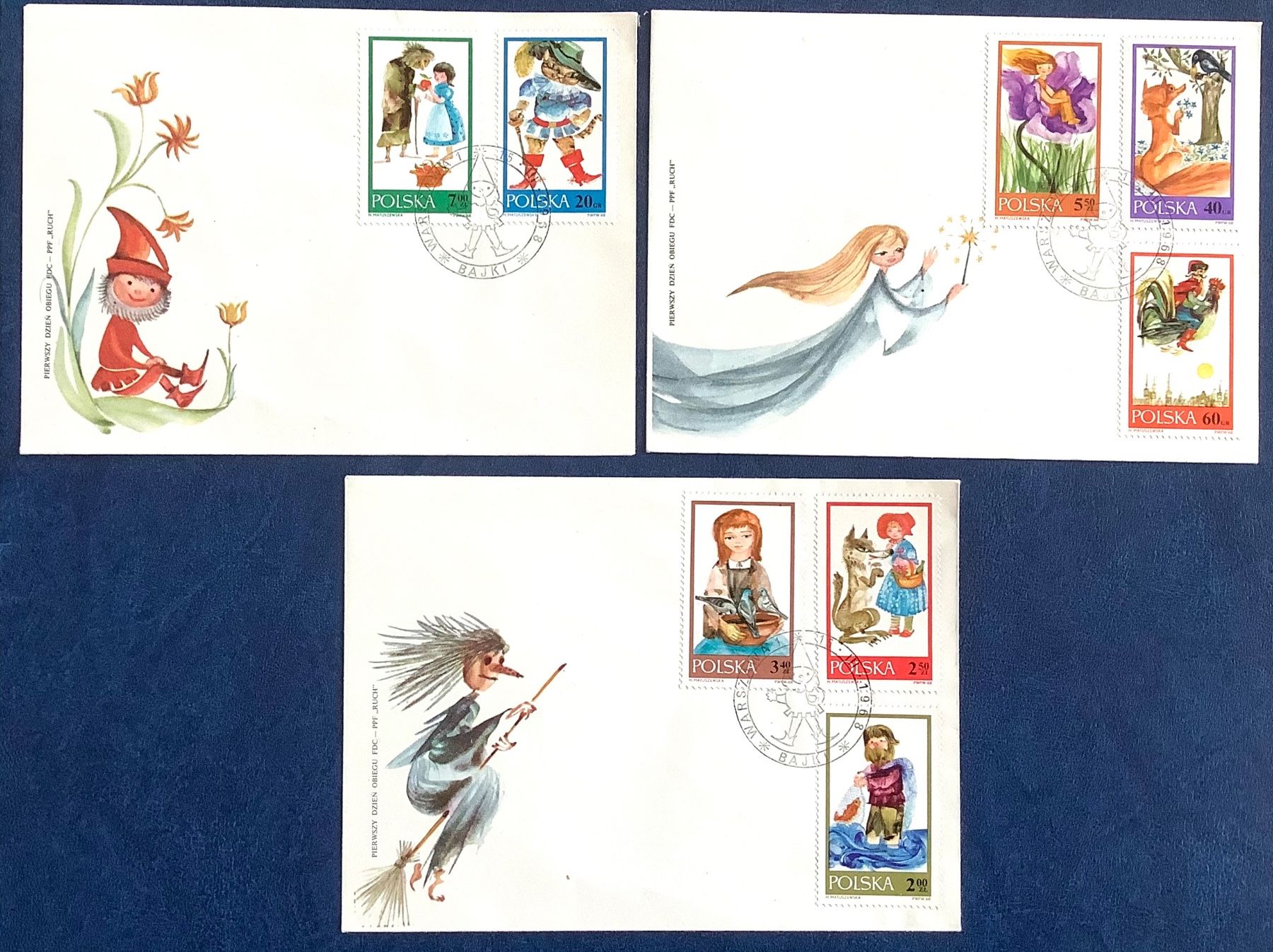 Alle Briefmarken: 1968 Polen / FDC  / Märchen Satz – Neu (gemäss Beschreibung) aus Liestal von Skunk02