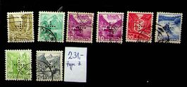 SUISSE SERVICES TIMBRES OBLITÉRÉS DII SBK 231.00 /U729