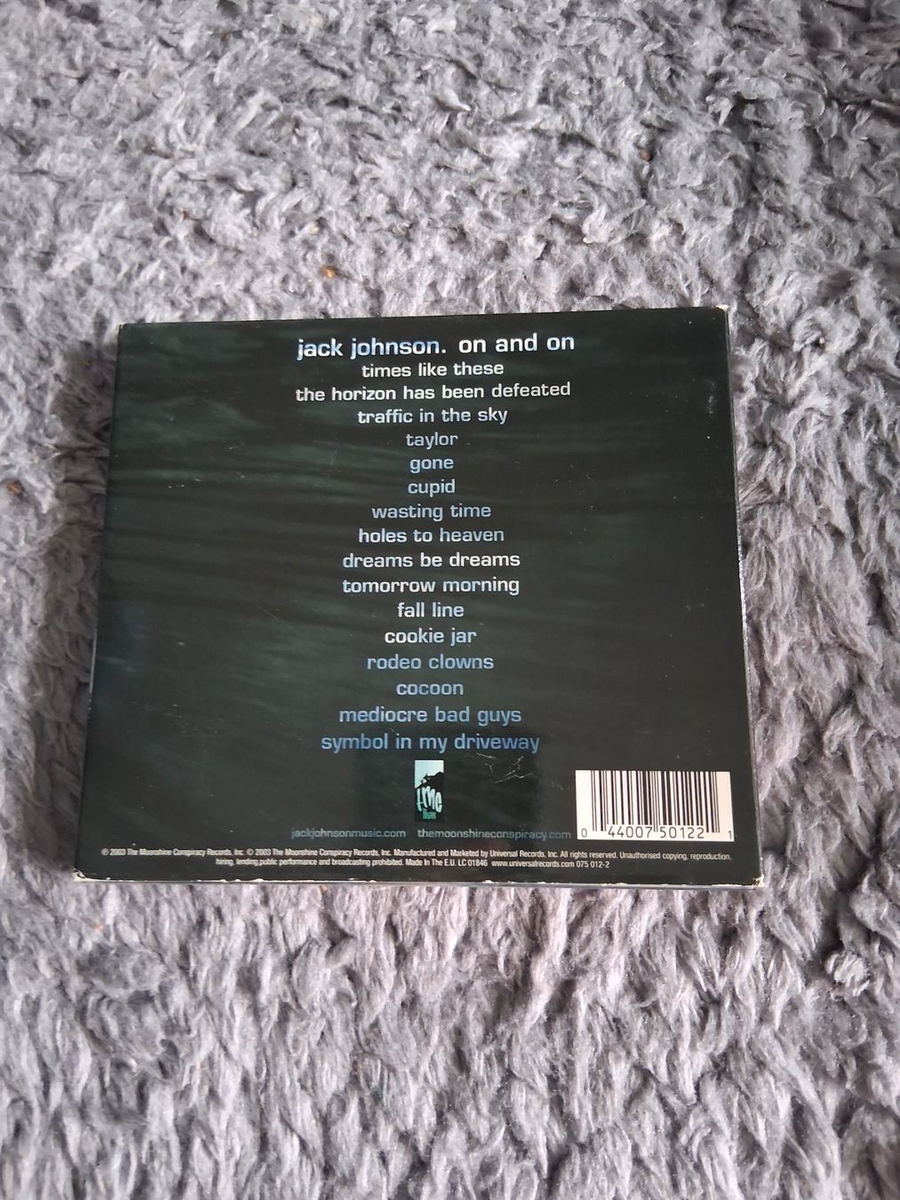 CD: JACK JOHNSON    ON AND ON     CD – Usato da Wetzikon ZH venduto da Ramones01 1