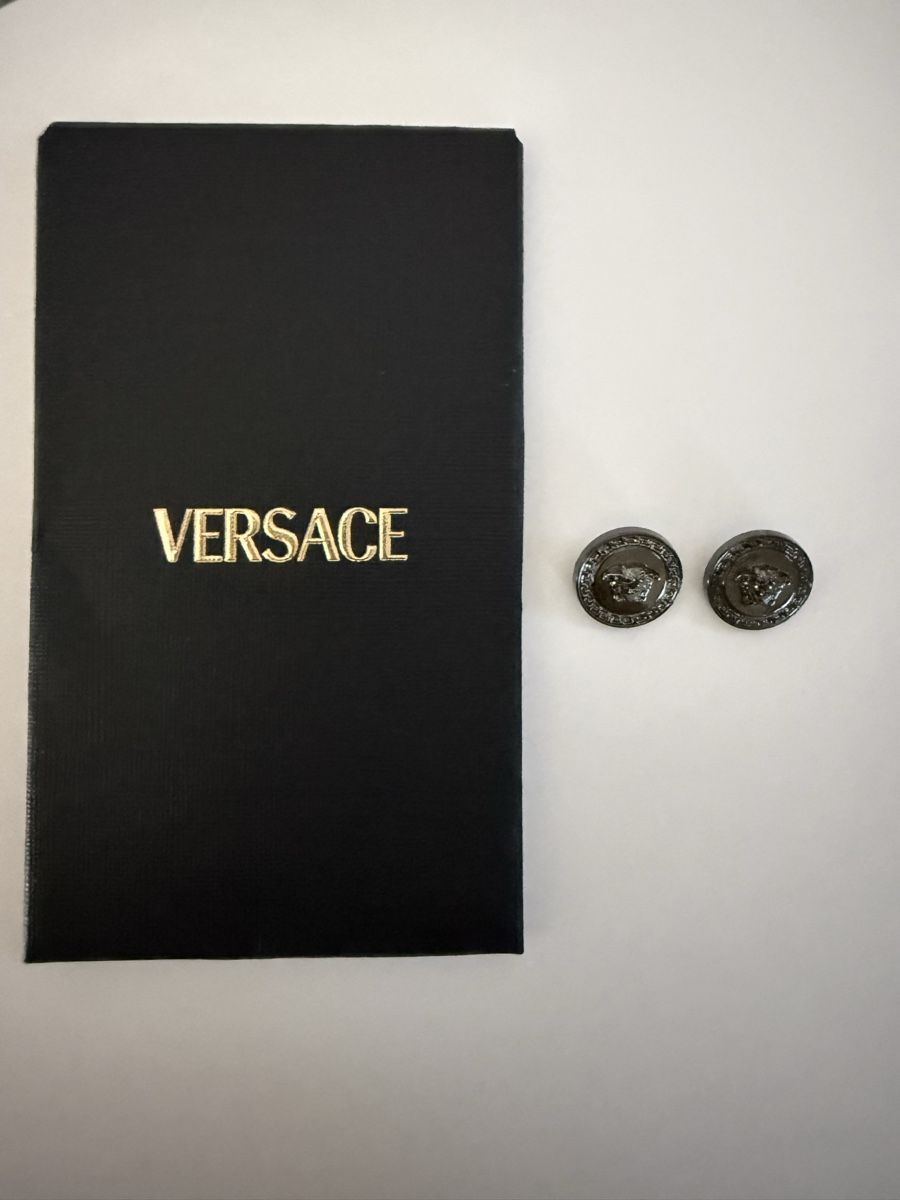 Bottoni: 2x VERSACE GUNMETAL BUTTONS KNÖPFE – Nuovo (secondo la descrizione) da Baden venduto da agora_newgeneration 4