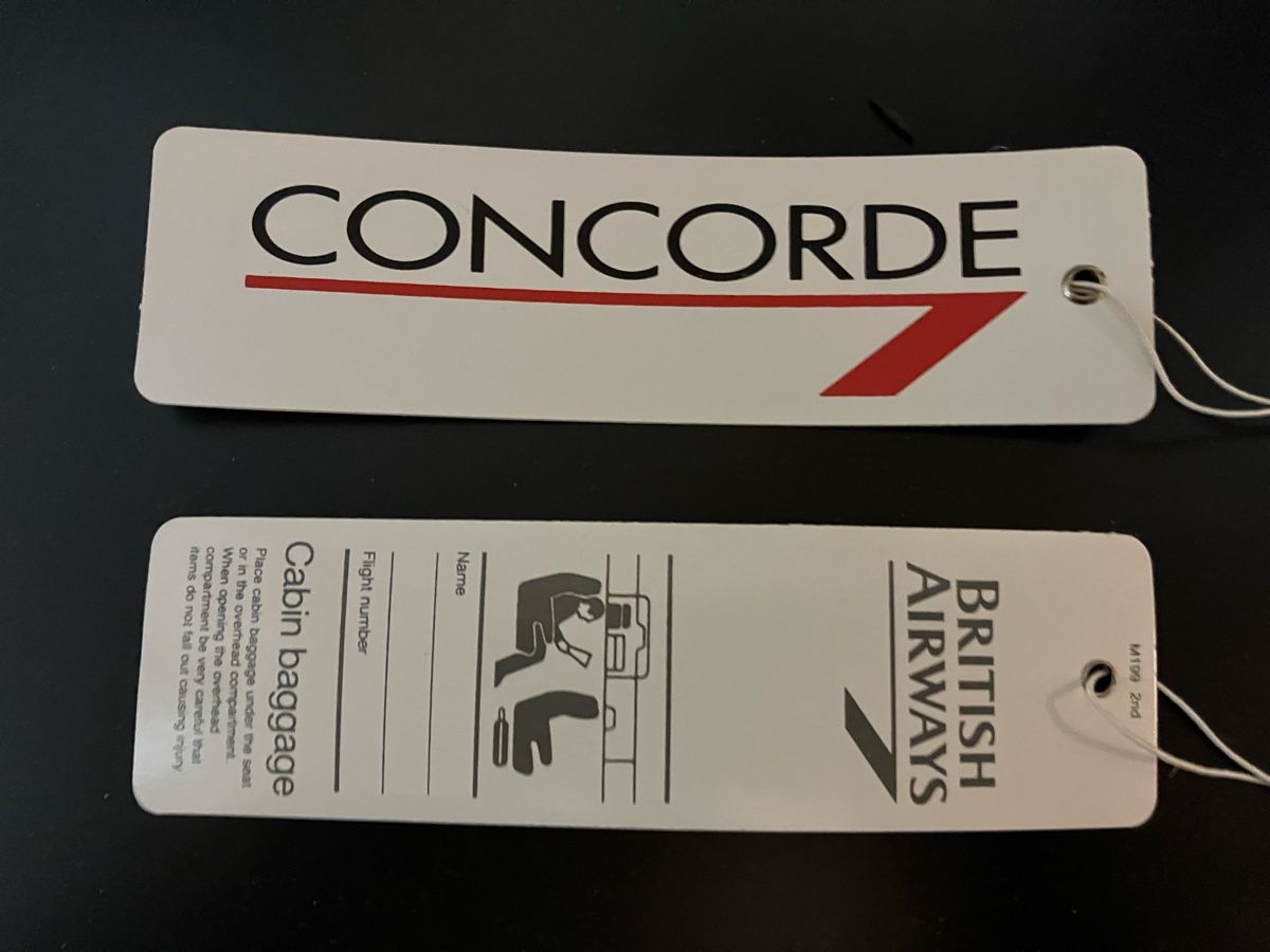 Placchette & Badge: Original Concorde British Airways Luggage label – Nuovo (secondo la descrizione) da Zürich venduto da Classic_Collection_Zurich