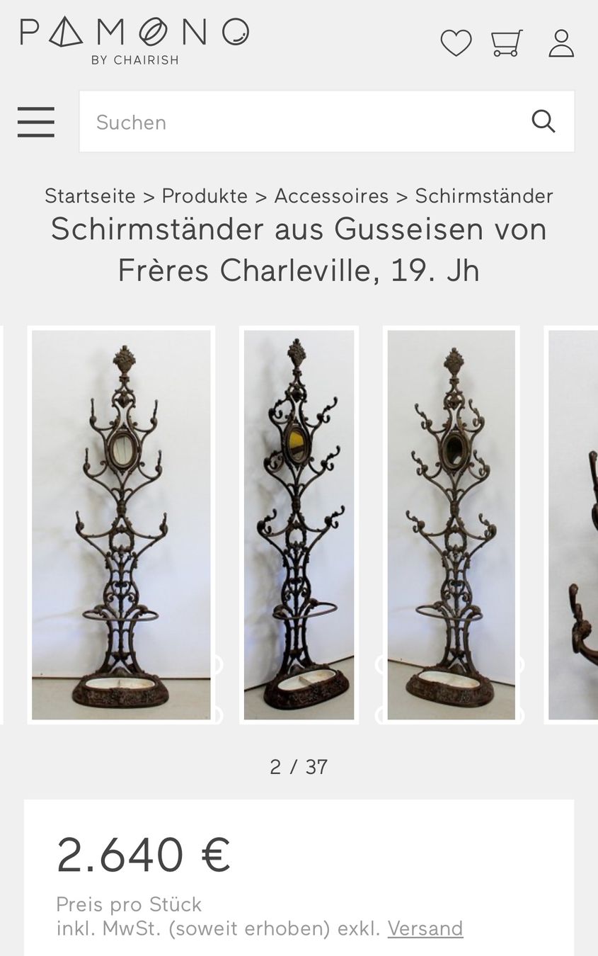 Garderobe: ANTIKE GARDEROBE “GUSSEISEN” – Gebraucht aus Zürich von NIKI777 9
