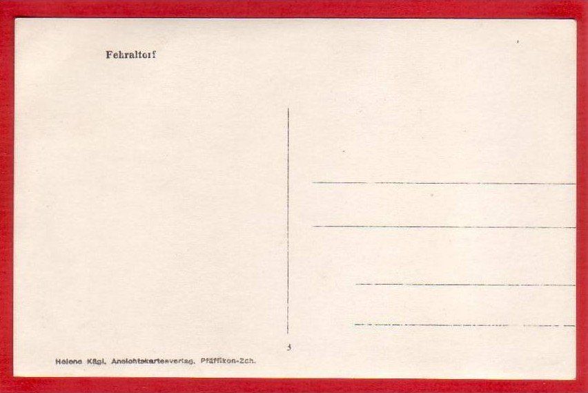 Cartoline postali: FEHRALTORF – Usato da Grüningen venduto da Kartenlaube 1