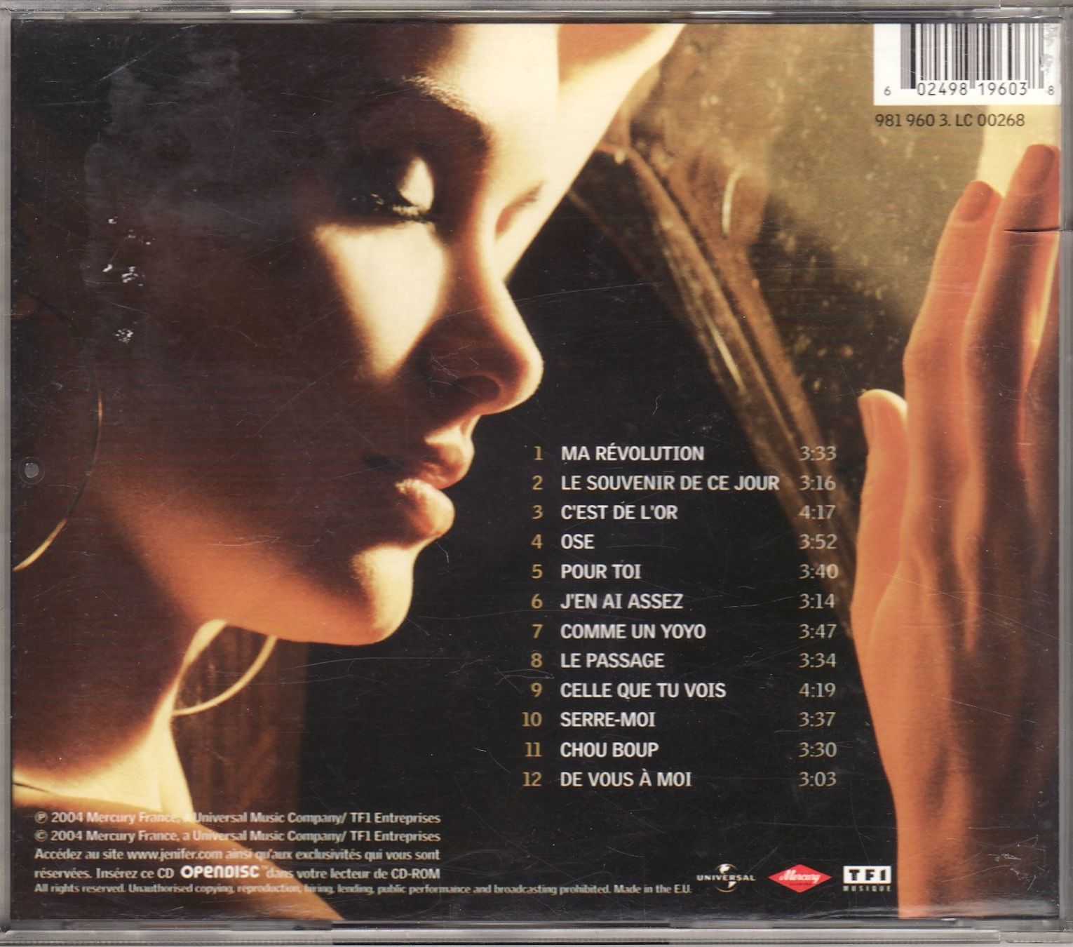 CD: Jenifer – Le Passage – Usato da Boussens venduto da catfood01 1