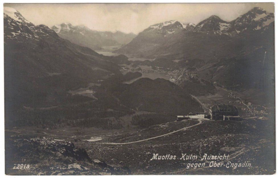 Cartoline postali: St. Moritz - Standseilbahn Muottas Muragl Bergstation – Usato da Binningen venduto da Mountainrider