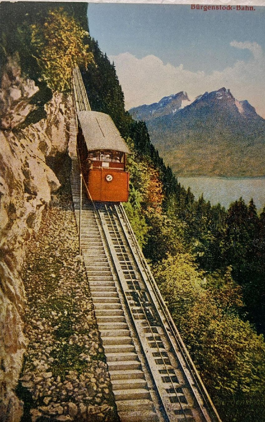 Cartoline postali: BÜRGENSTOCK - Bahn – Usato da Delémont venduto da Domdom1