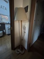 Stehlampe Seil Lampe Textilschirm Beige 48cm H