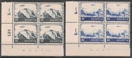 Flugpost 1948 F43/F44 Viererblocksatz ** Katwert: 380.00 CHF