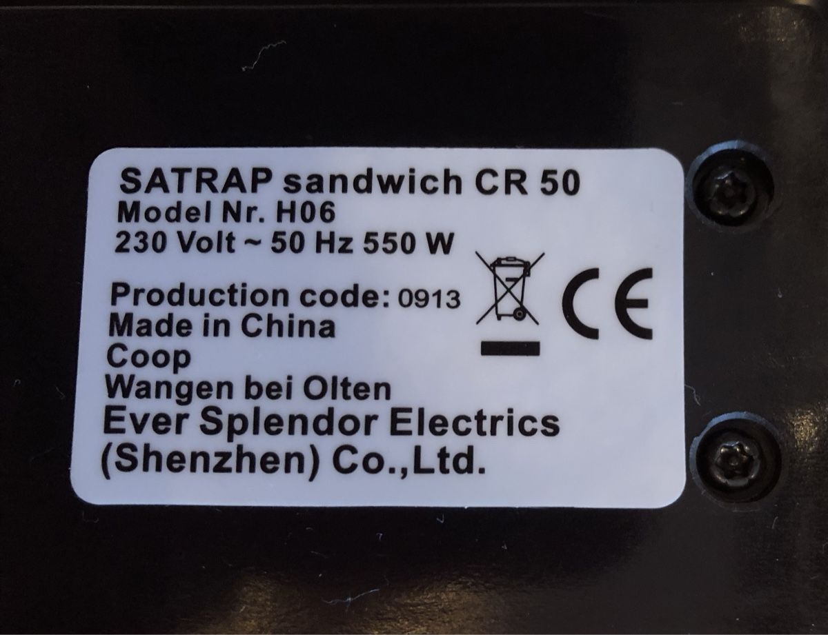 Küchengeräte: Sandwichtoaster der Marke Satrap – Gebraucht aus Muri AG von murianer20 3