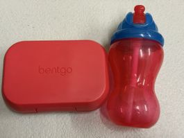 Bentgo Kids Znünibox & Trinkflasche Set – Rot/Blau