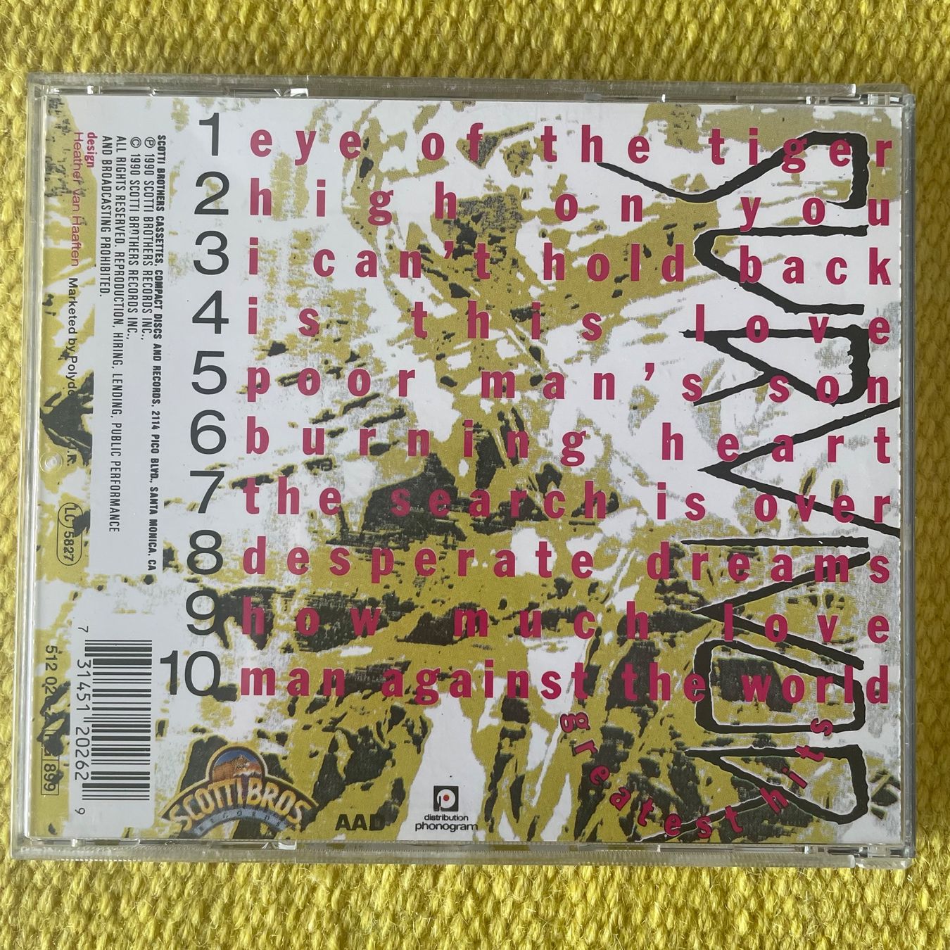 CD: SURVIVOR-GREATEST HITS – Usato da Rorschacherberg venduto da CD-Roli 1
