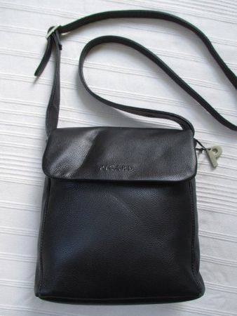 PICARD - schwarze Umhängetasche aus Leder