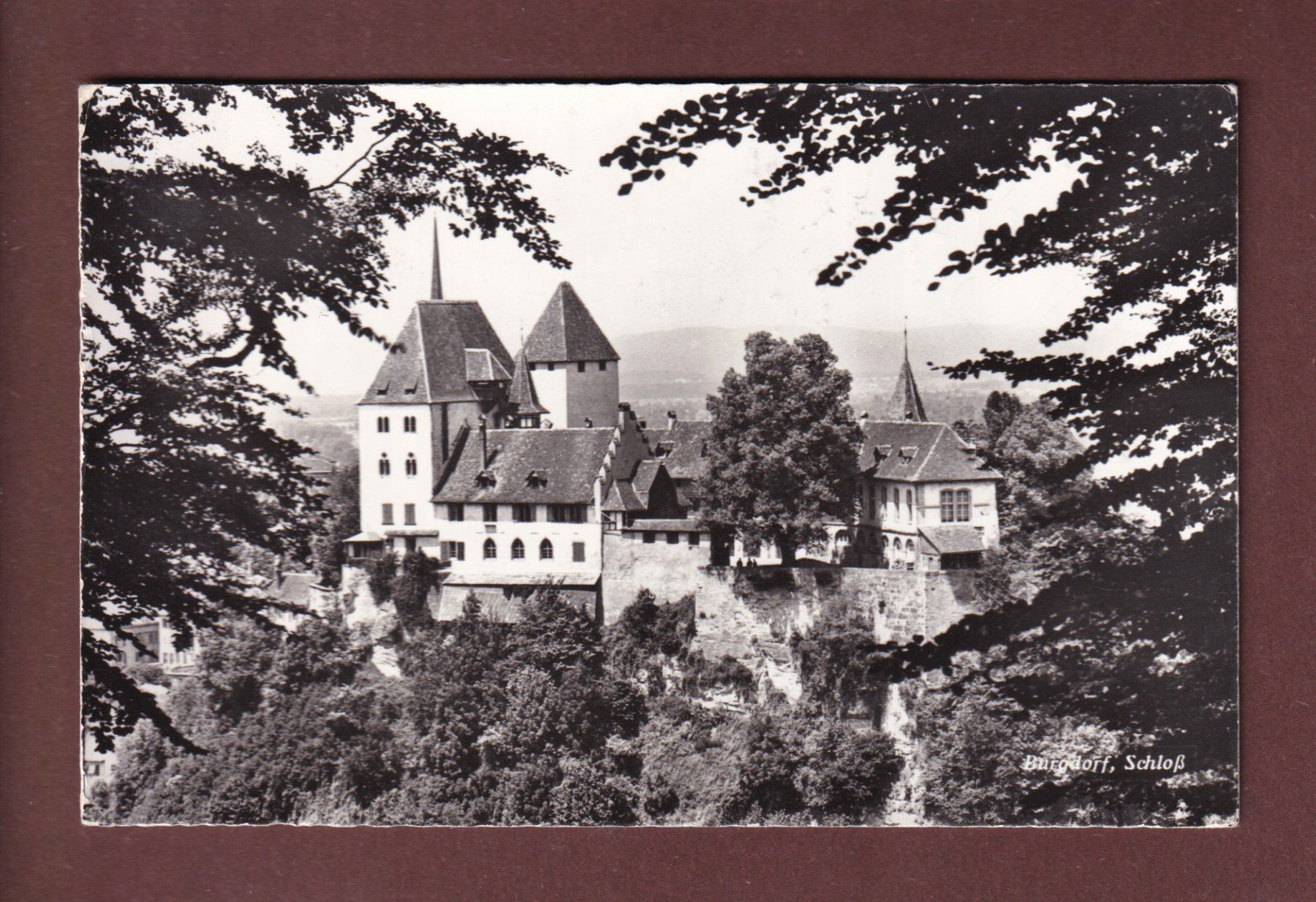 Cartoline postali: BURGDORF - Schloss - 1972 – Usato da Pully venduto da nicecards-shop