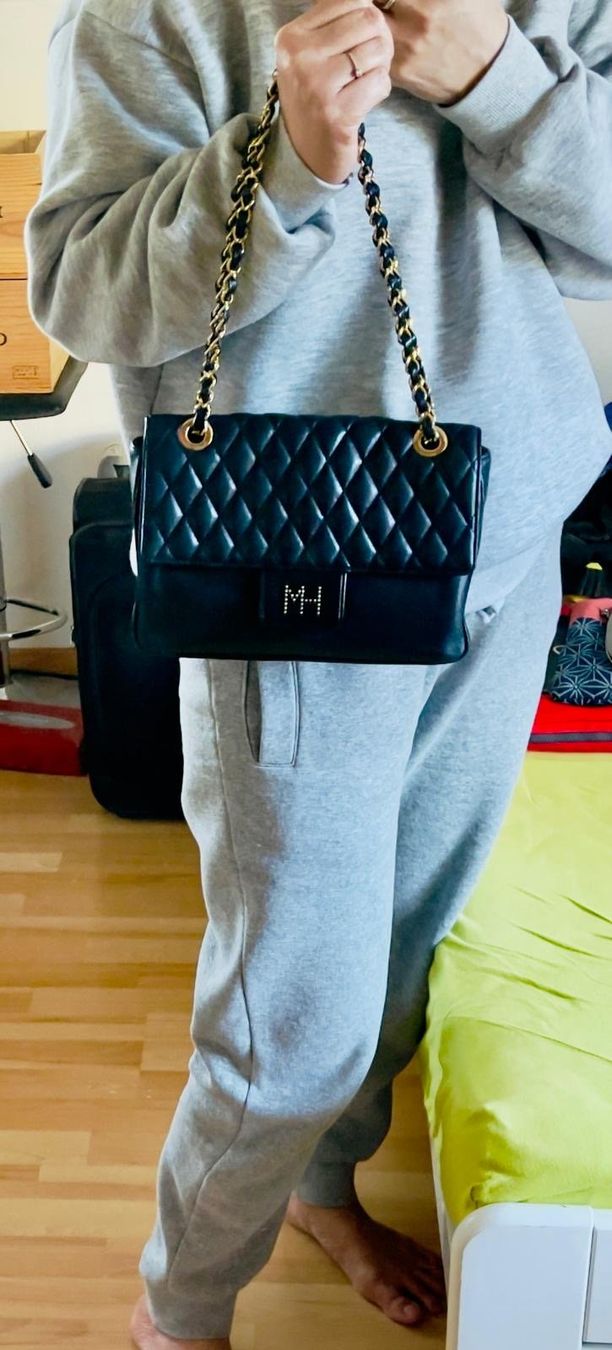 Borse da donna: Hanae Mori Handtasche, schwarz, Top Zustand – Usato da Horgen venduto da Warrior11 4