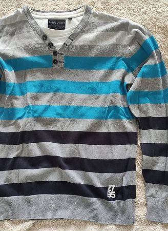 Angelo Litrico Herrenpullover Gr. L gestreift