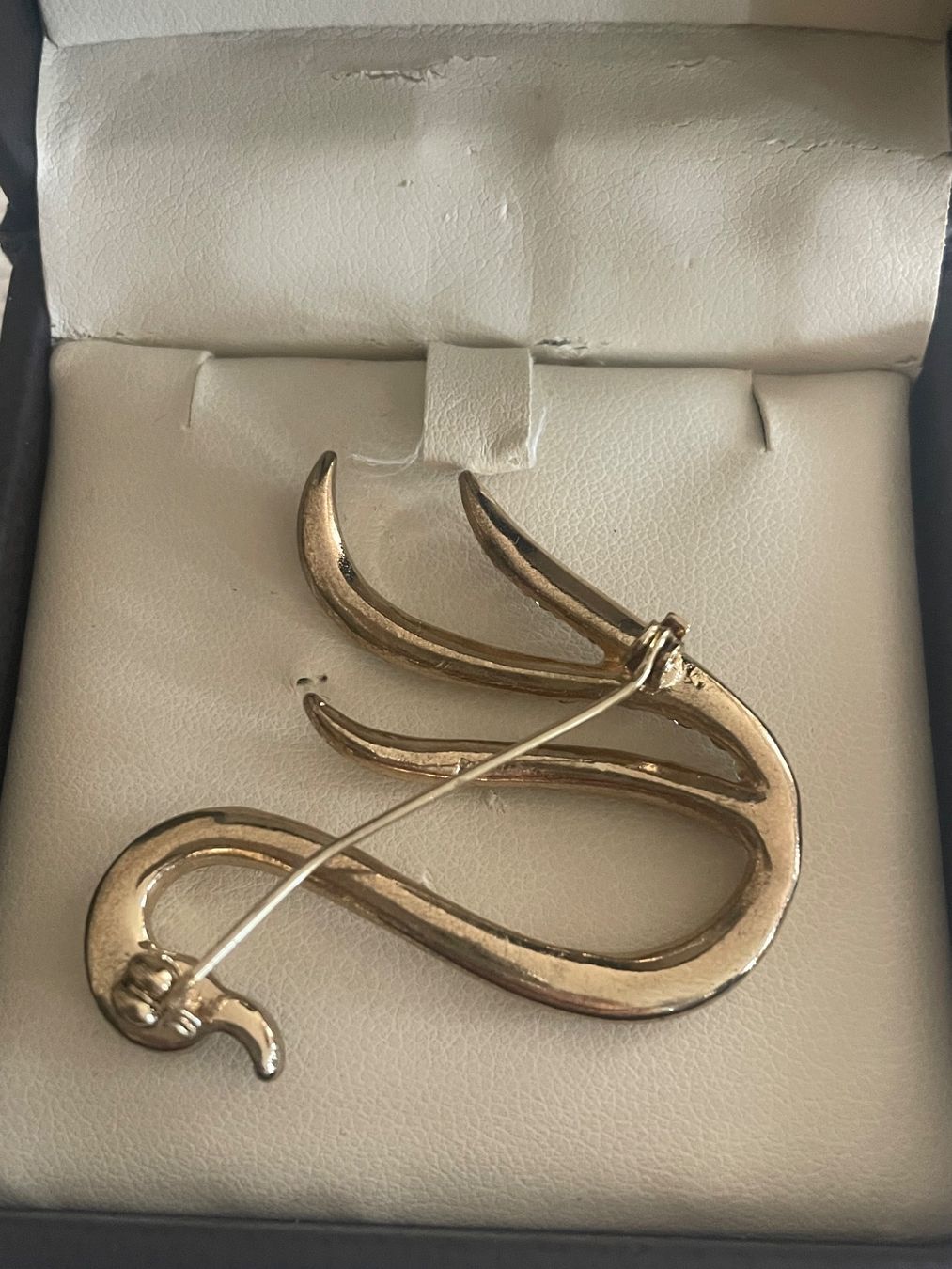 Spille & Fermagli: Brosche - goldener Schwan – Usato da Minusio venduto da Pink222 1