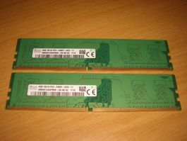 2 stück 4gb ddr4 2400 RAM für Computer. Getestet