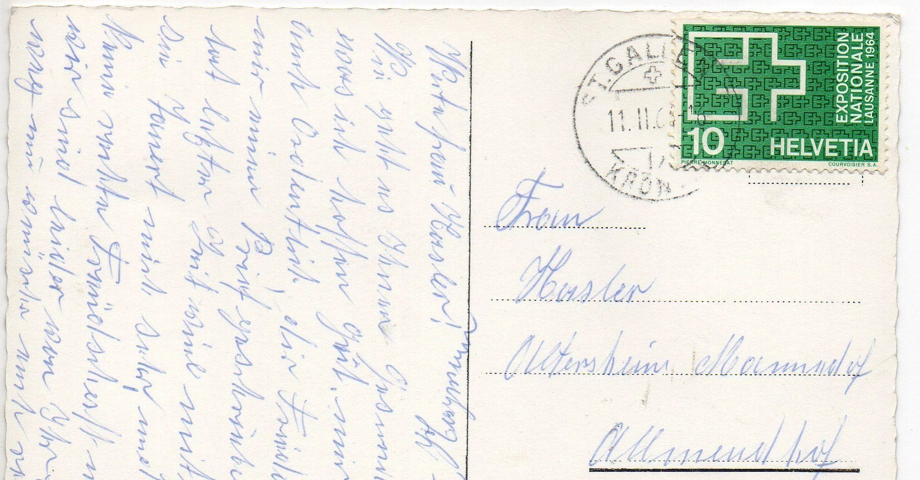 Cartes postales: ST. GALLEN Ost mit Bodensee – D'occasion à Jona par philajona 1