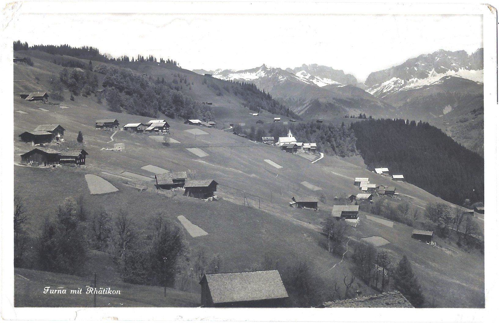 Cartoline postali: Furna  mit  Rhätikon – Usato da Bütschwil venduto da Jackson1A