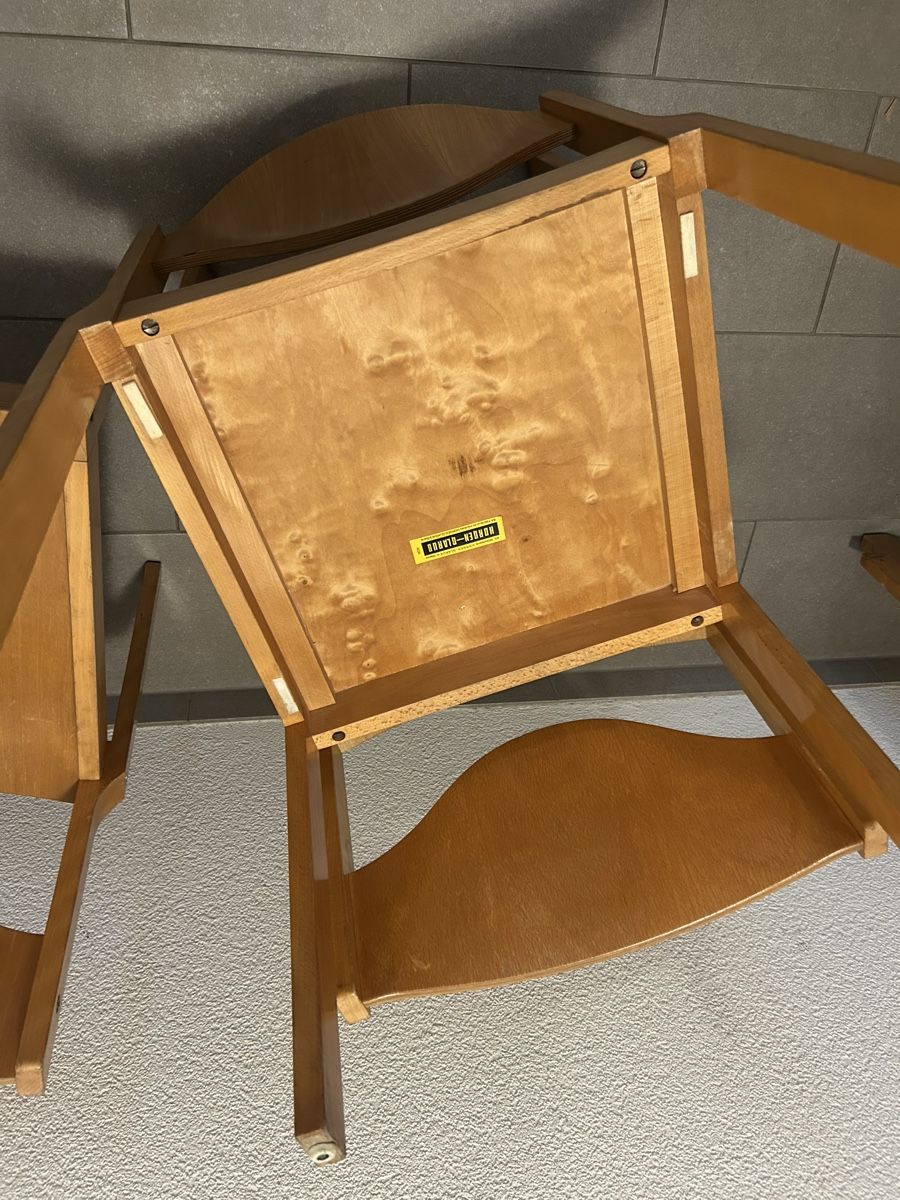 Horgen Glarus Sedie: Lot de 4Chaises Horgen Glarus, empilable, années 70 – Usato da Thierrens venduto da Bigla 5
