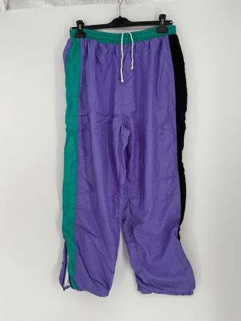 Vintage Trainingshose Gr. L lila/grün von Center Court