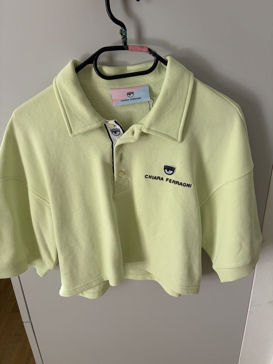 Tops: Polo Chiara Ferragni vert clair taille M  – Neu (gemäss Beschreibung) aus Martigny von O96