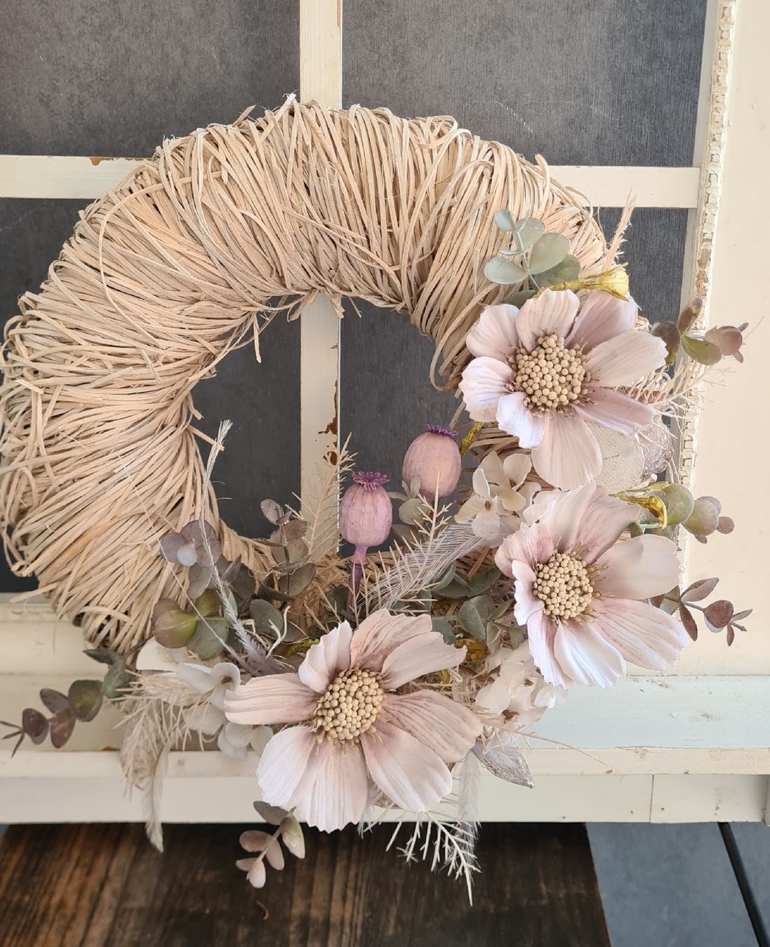 Tutte le decorazioni: Shabby- chic edler Kranz weiss – Nuovo e nell'imballaggio originale da Böttstein venduto da decodor-angi