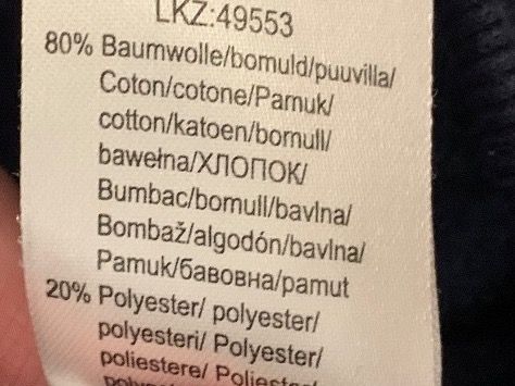 Maglioni & Felpe: Kapuzenpullover Farbe Blau, Gr. 36/38, Baumwolle – Usato da Einsiedeln venduto da important__ 3