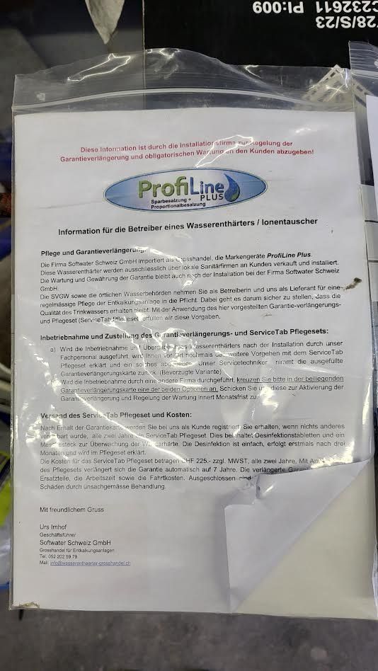Sanitär: Wasserenthärtungsanlage – Neu und originalverpackt aus Ersigen von chki00 1