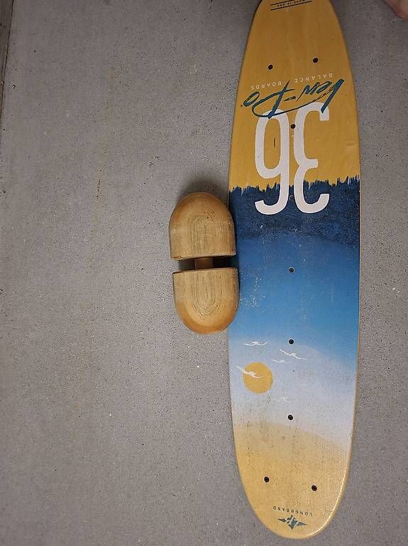 Skateboards: Vew-Do Balance Board 36 Longboard mit Rolle – Usato da Affoltern am Albis venduto da Feather 4