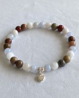 Edelstein Armband Wechseljahre Mondstein Chalcedon Jaspis