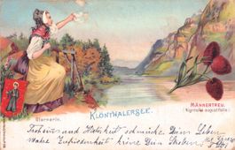 Klöntal SZ // 1901 Litho Klönthalersee Glarnerin Männertreu