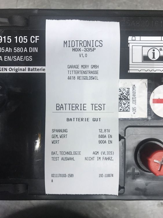 VW Original Batterie 000 915 105 CF | Kaufen auf Ricardo