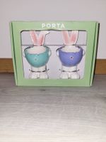 Eierbecher Porta Hasen Design 2er Set neu in OVP