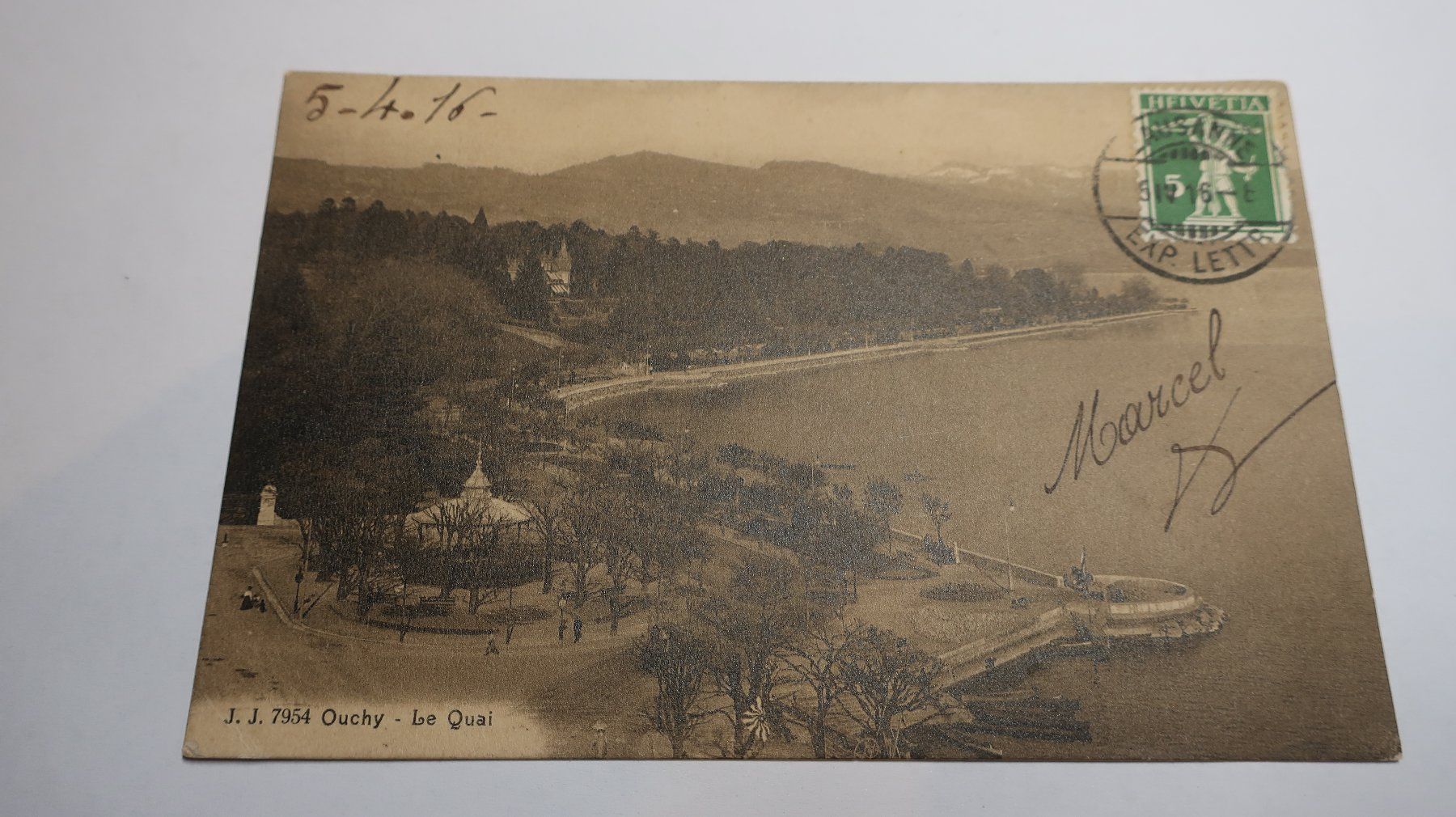 Cartoline postali: Ouchy - le Quai  1916 – Usato da Cormoret venduto da Pascalll2001 1