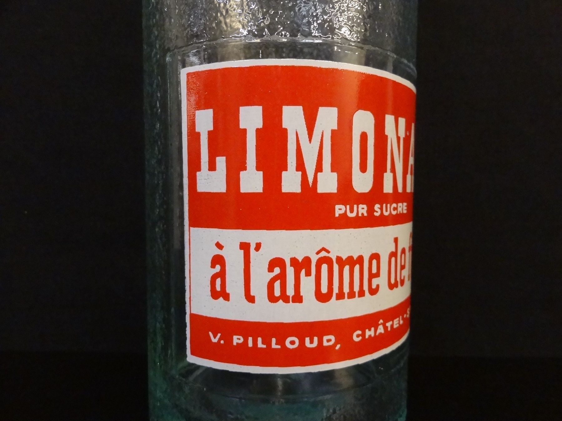 Bicchieri, Caraffe & Bottiglie: Flasche LIMONADE PUR SUCRE V. PILLOUD CHÂTEL-ST-DENIS 1955 – Usato da Kerzers venduto da Flaschenposten 3