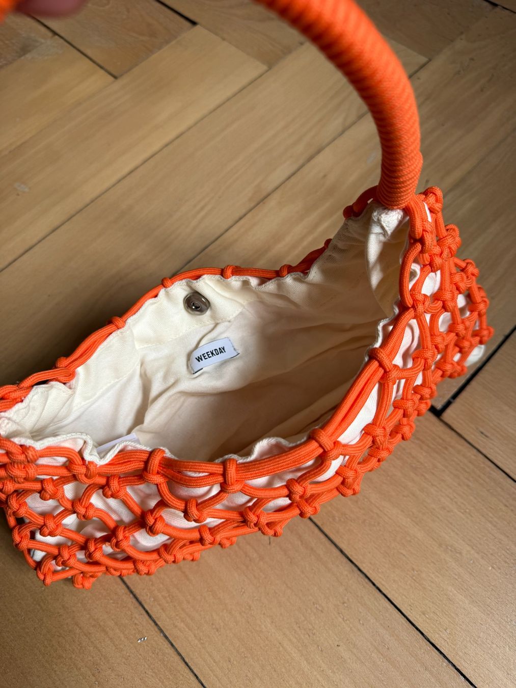 Weekday Borse da donna: WEEKDAY - Crochet Bag orange klein – Usato da Zürich venduto da Diazaio 1