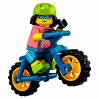 MOUNTAIN BIKER LEGO MINIFIGURE 71025 SERIE 19 new in open ba