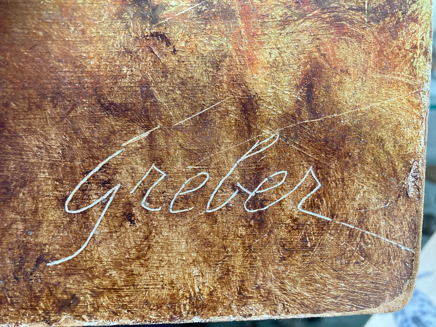 Gemälde: Am Wasser  - Ölbild – Gebraucht aus zürich von papalapa 1