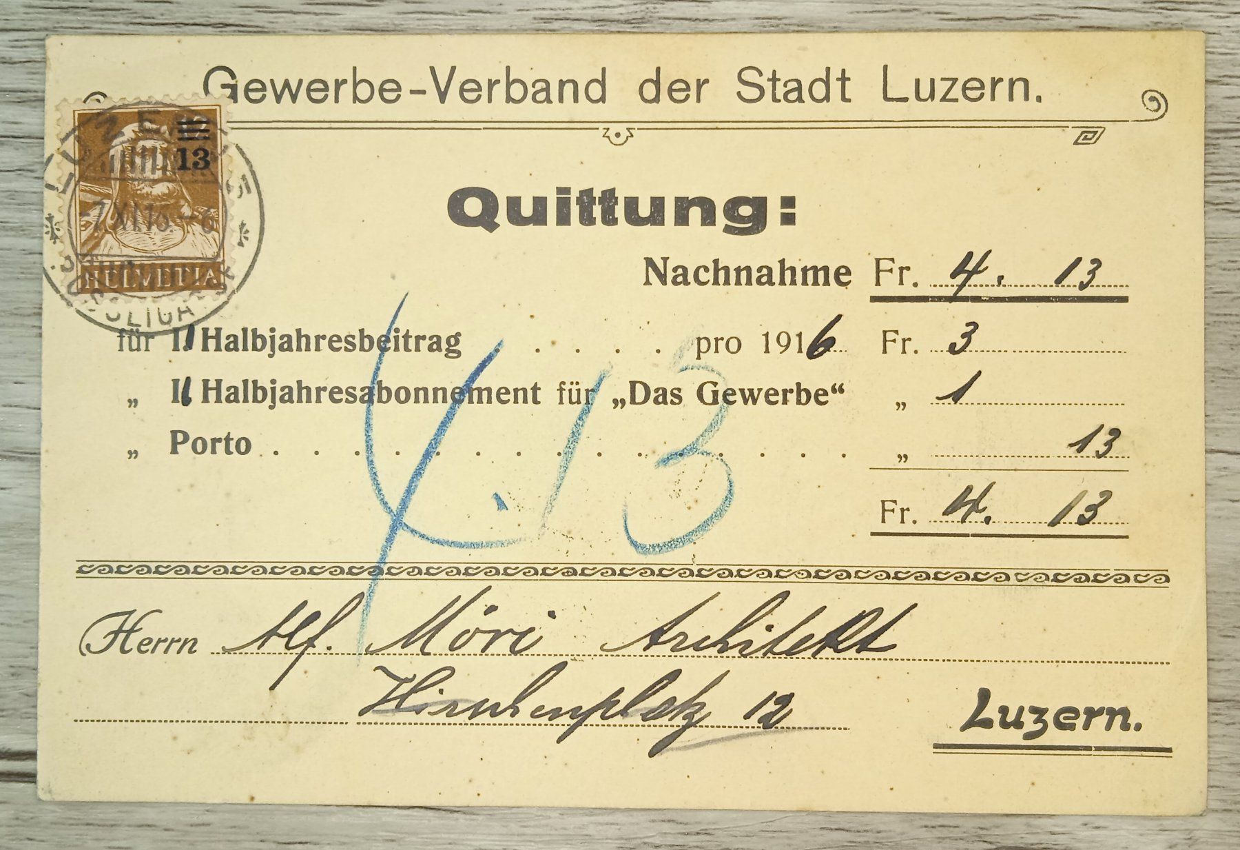Tutti i francobolli: TR59 Carte Postale Suisse 1916 – Usato da Cousset venduto da Patrick_Collections