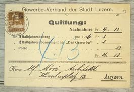 TR59 Carte Postale Suisse 1916