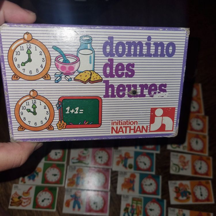 Jeu De Domino Ancien Nathan - Thème Chiens Et Chats - Vintage, Occasion