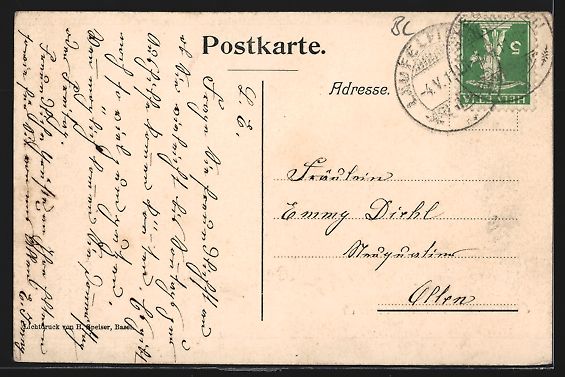 Cartoline postali: Ramsach, Teilansicht des Kurorts von der – Usato da Berlin venduto da bartko-reher 1