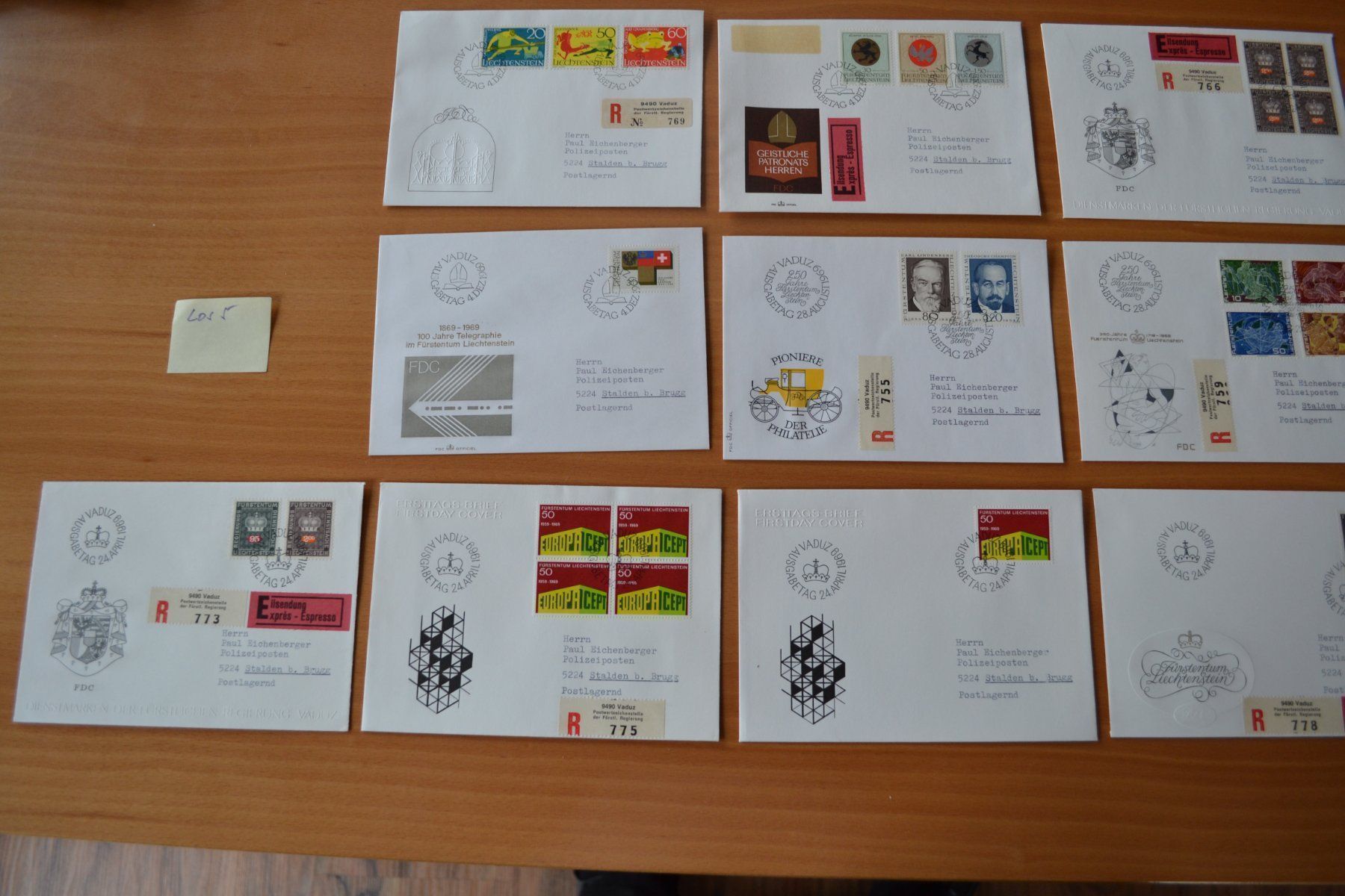 Tutti i francobolli: Brief FDC – Usato da Beinwil am See venduto da kajak55